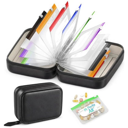 💊A8 Waterproof Pill Pouch Set – 7 to 14 Days Medication & Vitamin Storage