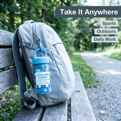 ⏰Last Day Buy 1 Get 1 Free❄💦Cold Sweat Towel You Can Use Anywhere, Anytime! Reusable Soft Absorbent Cooling Portableâ€?UK Ready! 🇬🇧