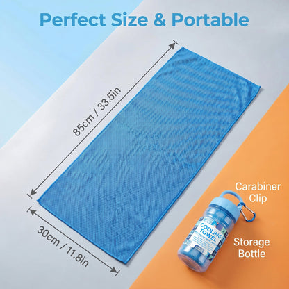 ⏰Last Day Buy 1 Get 1 Free❄💦Cold Sweat Towel You Can Use Anywhere, Anytime! Reusable Soft Absorbent Cooling Portableâ€?UK Ready! 🇬🇧