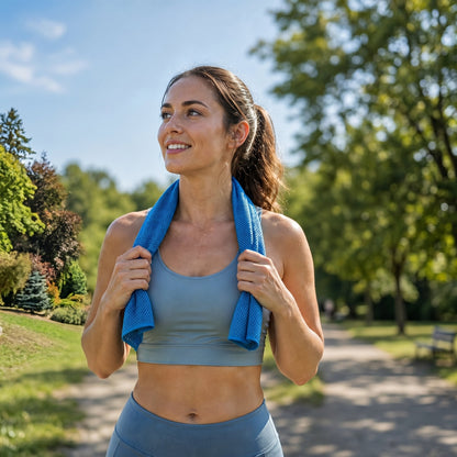 ⏰Last Day Buy 1 Get 1 Free❄💦Cold Sweat Towel You Can Use Anywhere, Anytime! Reusable Soft Absorbent Cooling Portableâ€?UK Ready! 🇬🇧