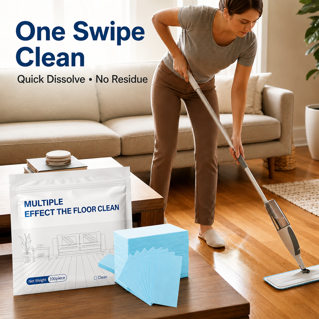 🔥Cleaning Sheets: One Drop. Cleaner Floors Without Heavy Bottles.