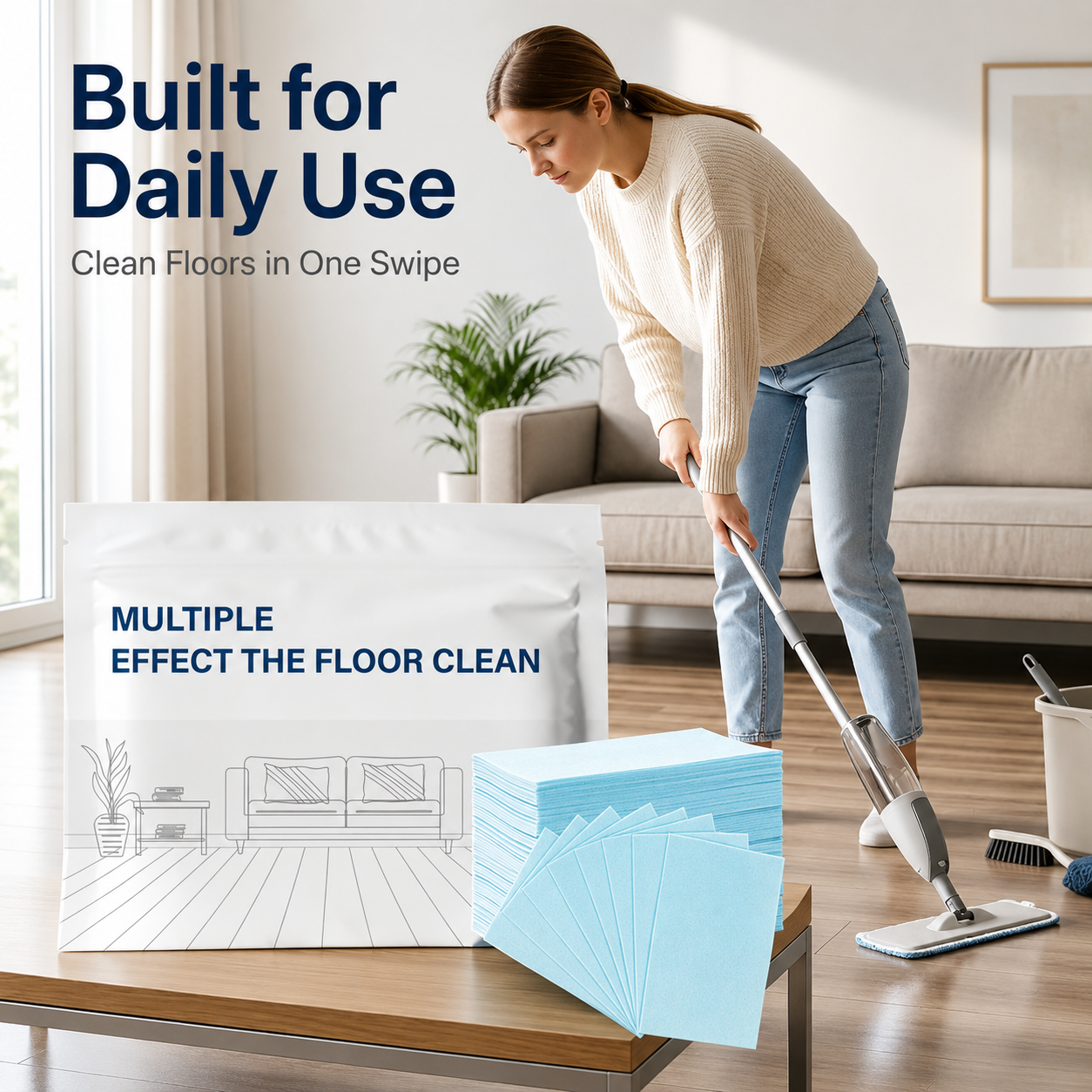 🔥Cleaning Sheets: One Drop. Cleaner Floors Without Heavy Bottles.