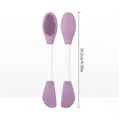 DOUBLE-HEADED SILICONE FACE MASK APPLICATOR