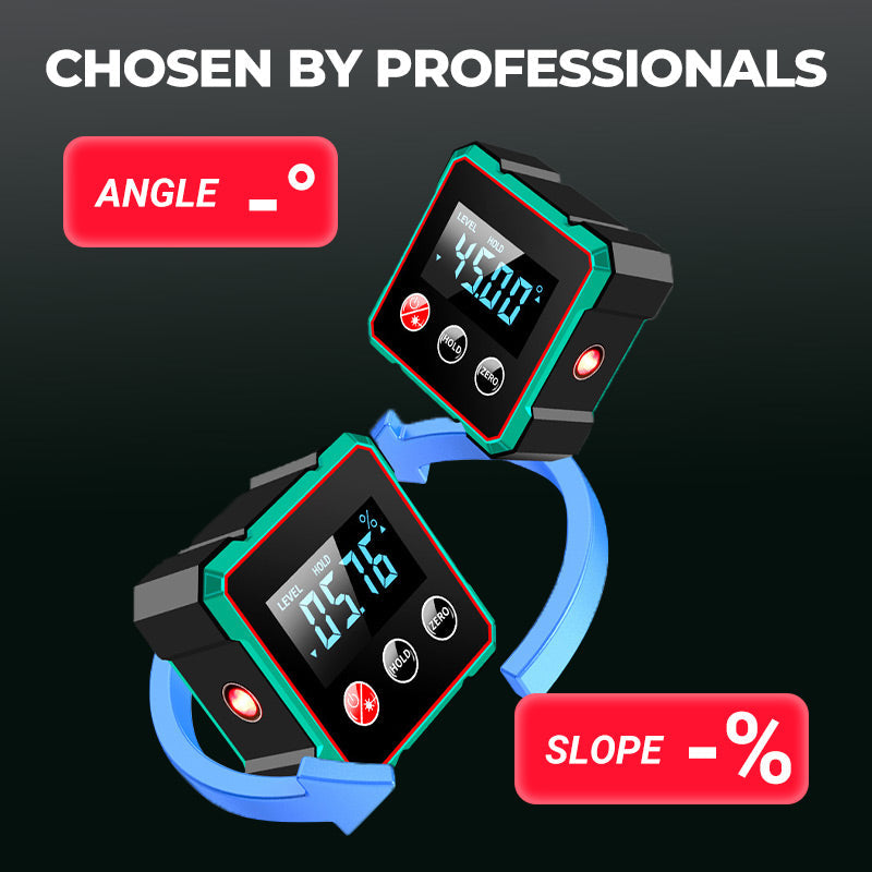 Digital Magnetic Angle Gauge with Laser Alignment