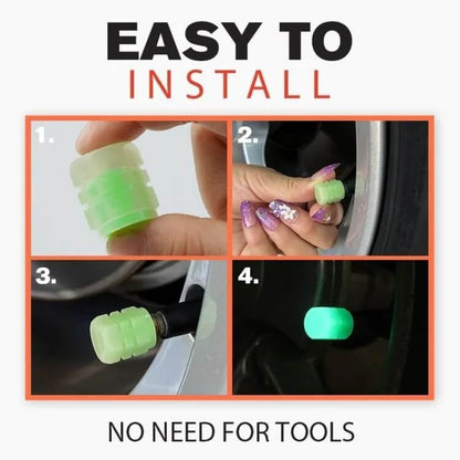 Cool Glowing Tire Valve Caps – Style & Protection for Every Ride