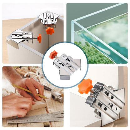 Industrial 90° Corner Clamp with Auto-Adjust Sliding Hea