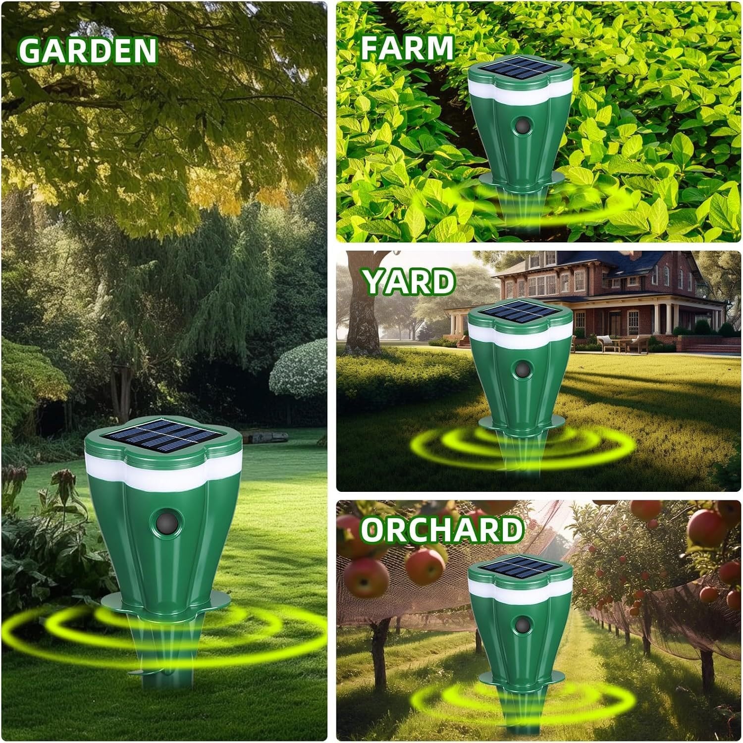Solar Sonic Mole & Rodent Repellent — Protect Your Yard Without Chemicals