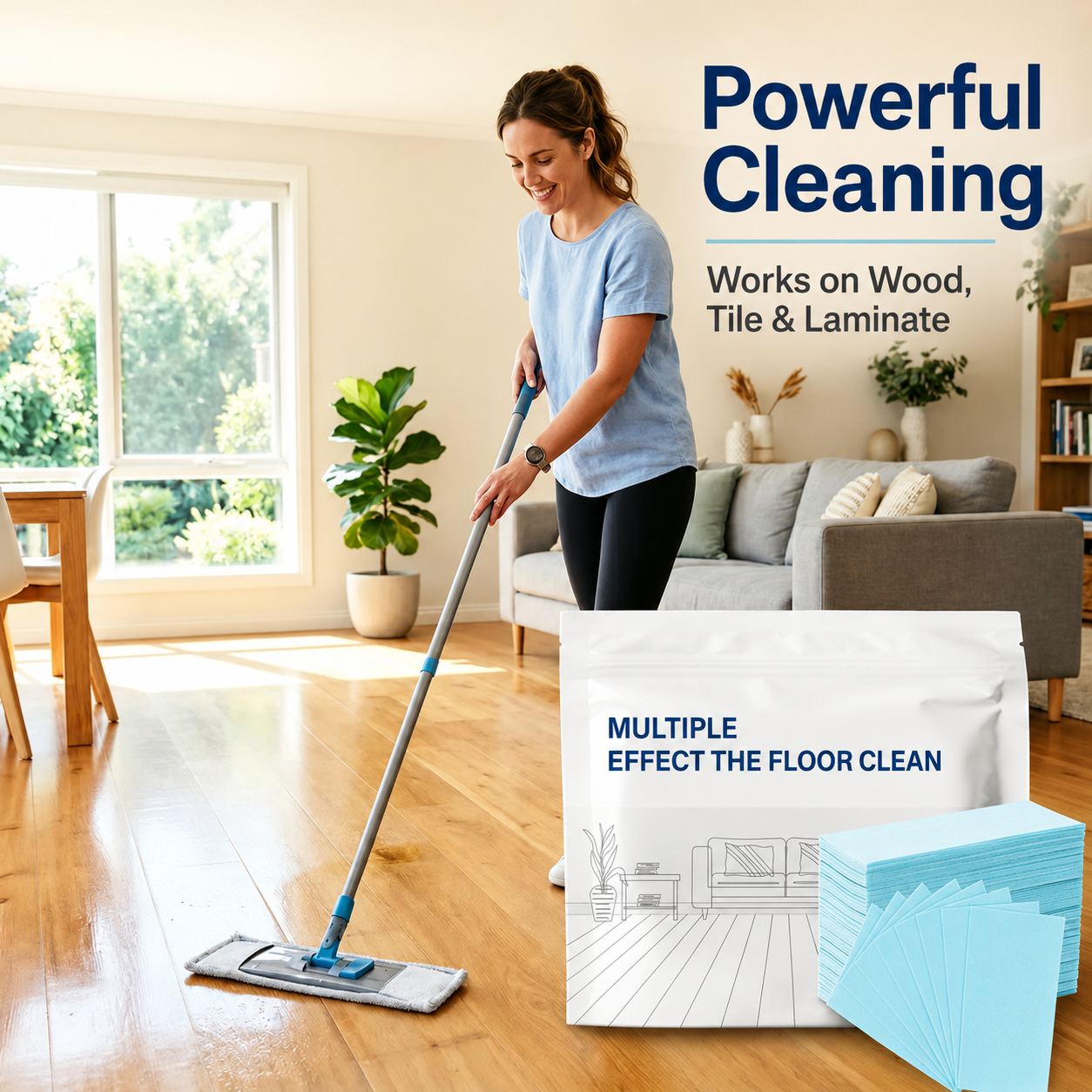 🔥Cleaning Sheets: One Drop. Cleaner Floors Without Heavy Bottles.
