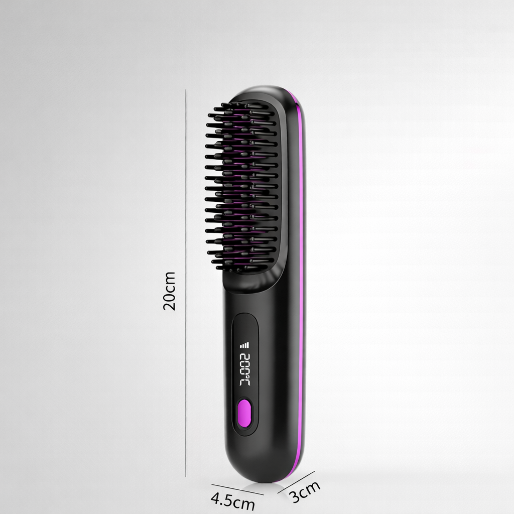 Everyday Ionic Straightener Brush | Portable Cordless Smoothing Tool for Effortless Styling