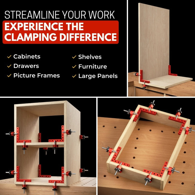 90-Degree Positioning Squares Right Angle Clamps Kit