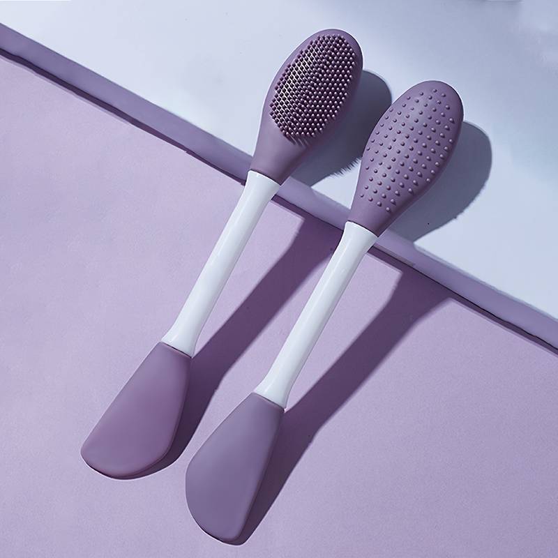DOUBLE-HEADED SILICONE FACE MASK APPLICATOR
