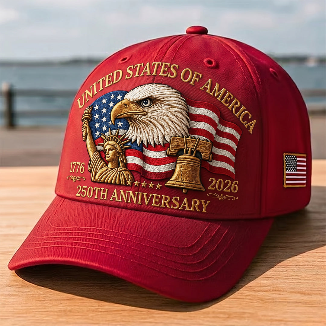 1776–2026 Patriot Cap 🇺🇸 Celebrate 250 Years of American Freedom