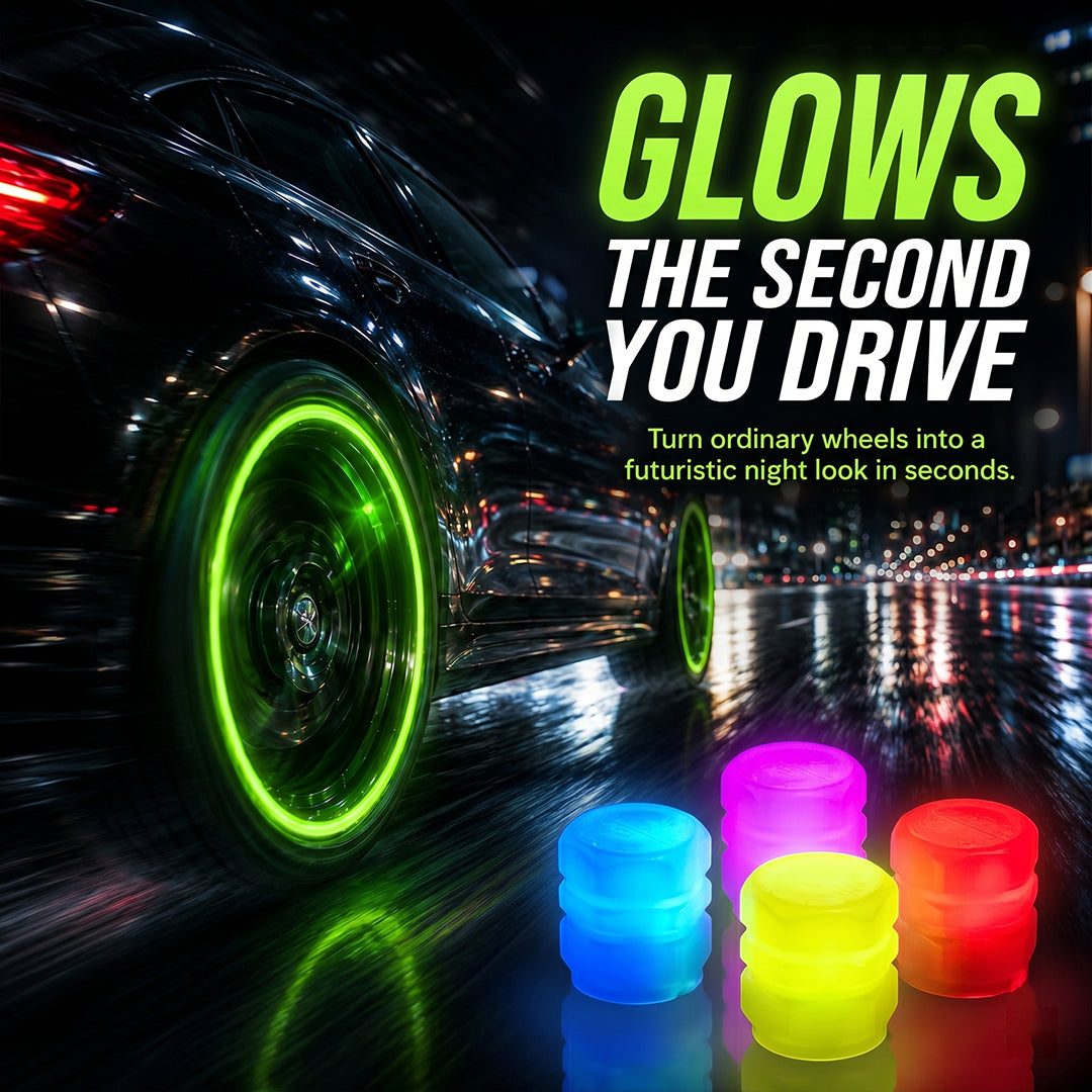 Cool Glowing Tire Valve Caps – Style & Protection for Every Ride