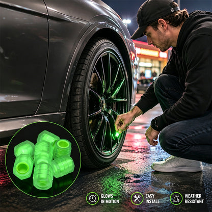 Cool Glowing Tire Valve Caps – Style & Protection for Every Ride