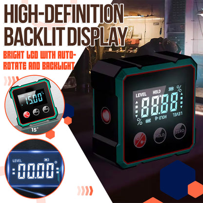 Digital Magnetic Angle Gauge with Laser Alignment
