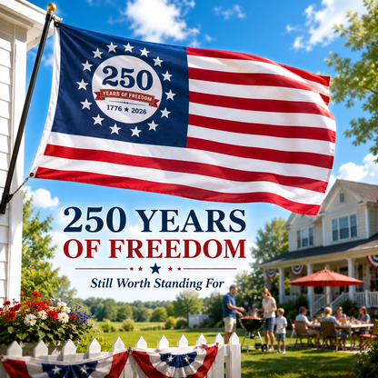 Celebrate 250 Years of Freedom with a Flag as Bold as Your Spirit