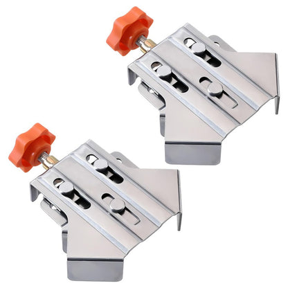 Industrial 90° Corner Clamp with Auto-Adjust Sliding Hea