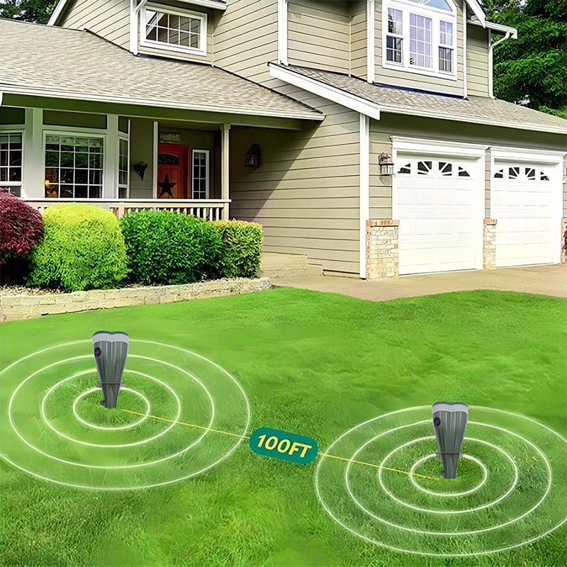 Solar Sonic Mole & Rodent Repellent — Protect Your Yard Without Chemicals