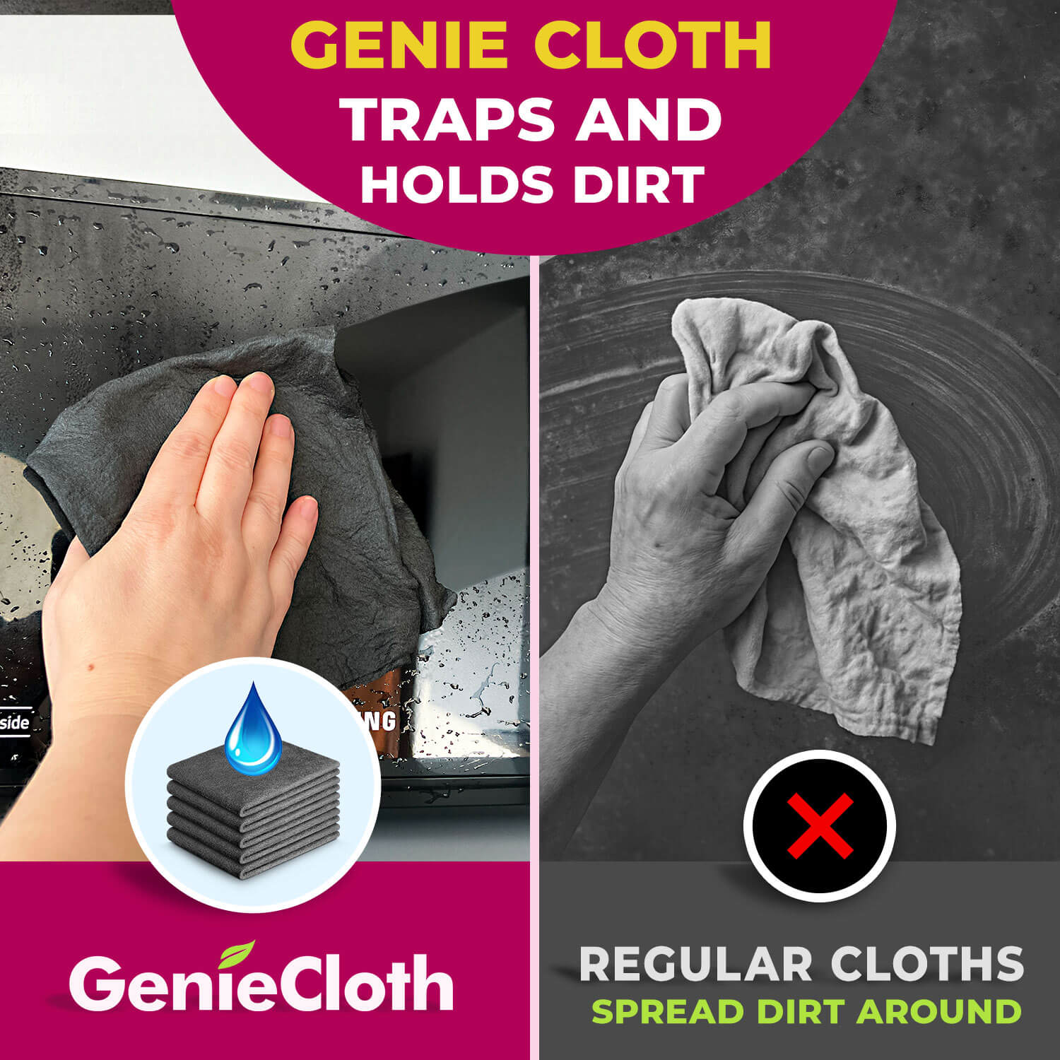 Magic Cleaning Cloths – Streak-Free Shine With Just Water