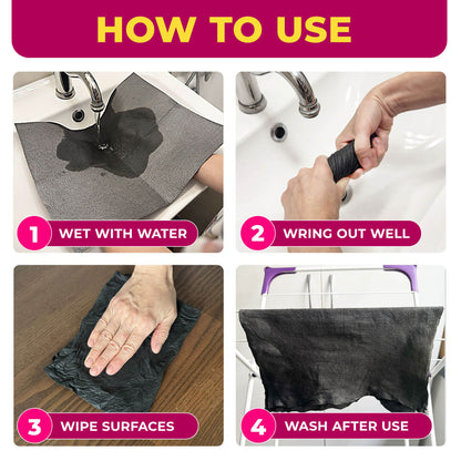 Magic Cleaning Cloths – Streak-Free Shine With Just Water