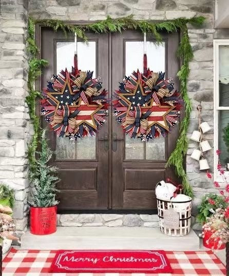 🇺🇸 Sentinels of Honor: 250th Anniversary Hand-Tied Wreath