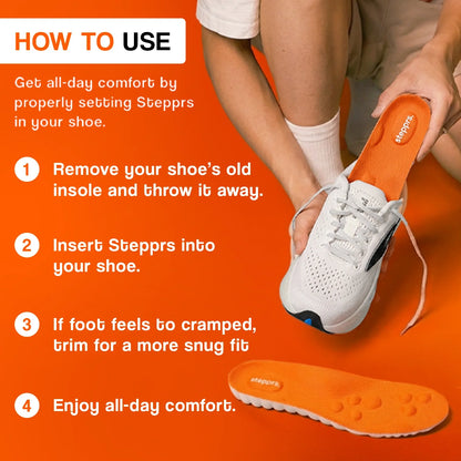 Massage Support Insoles For All-Day Foot Comfort